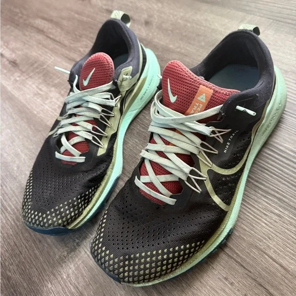 Nike React Pegasus Trail 4 Men’s Size 11 – Black Mint Foam Trail Running Shoes - Picture 1 of 8